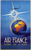 Edmond Maurus, Air France Rayonne sur le Monde, 1946, poster
