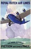 Jan Wijga, Royal Dutch Air Lines The Flying Dutchman, 1933, poster