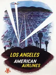 Fred Ludekens, American Airlines Los Angeles, poster