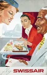 Hans Looser, Fly Swissair, 1959, poster