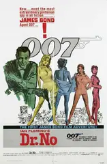 Mitchell Hooks & David Chasman, Movie: Sean Connery & Ursela Andress in "Dr. No", 1962, poster
