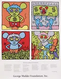 Keith Haring, Keith and Andy and Andy Mouse, 1986, poster