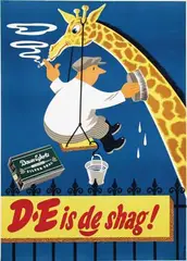 Cor Versteeg, D.E is de shag!, 1955, poster