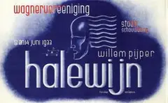 Fré S. Cohen, Wagnervereeninging halewijn, 1933, poster