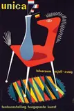 Cornelius van Velsen, unica tentoonstelling toegepaste kunst hilversum, 1958, poster