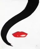 Without text (Rouge) by René(ps. Renato de Zavagli) Gruau, 1988, poster, lithograph, sold Jun 2013