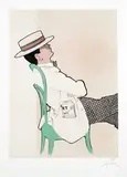 Without text (Le Balcon à Nice) by René(ps. Renato de Zavagli) Gruau, 1990, poster, lithograph, sold Jun 2013