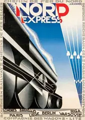 Cassandre, Nord Express, 1927, poster