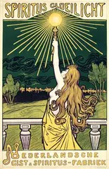 Jacques Zon, Spiritus Gloeilicht, 1898, poster
