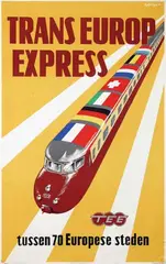 Jan Rodrigo, TEE Trans Europ Express, 1957, poster