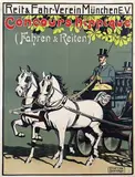 Ernst L Ostermayer, Reit & Fahr-Verein München E.V. Concours hippique, 1909, poster