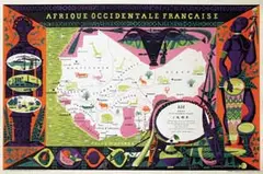 Alain Cornic, Afrique Occidentale Francaise, 1955, poster