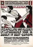 Leo J. Pinkhof, Amsterdamsch Hulpwerk voor Buitenlandsche Joden. Inzameling van Kleeren, 1920, poster