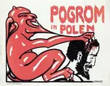 Leo J. Pinkhof, Pogrom in Polen, 1919, poster