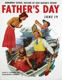 F.E. Ward, Father's Day remember father, builder of our nation's future, poster