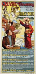 H. Dorchy, Oeuvre des Prisonniers Aidez-nous, (works of prisoners. Help us by sending us cothes, books, games and music instruments, etc.), 1916, poster