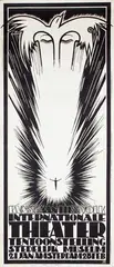 Hendricus Th. Wijdeveld, Kunst van het volk Internationale Theater Tentoonstelling Stedelijk Museum, 1922, poster