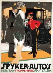 Piet van der Hem, Spyker-Auto's Amsterdam, 1913, poster