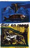 Dick Elffers, tentoonstelling dier en mens, 1952, poster
