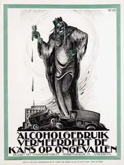 Albert P. jr. Hahn, Alcoholgebruik, poster