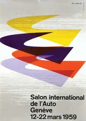 Edi Hauri, Salon int. de l'Auto Genève, 1959, poster