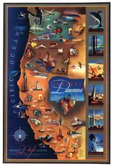 John Blaire, Pacific Panorama The Industrial West Coast, 1946, poster