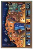 John Blaire, Pacific Panorama The Industrial West Coast, 1946, poster
