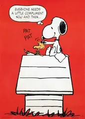 Charles M. Schulz, Snoopy: Everyone needs a little compliment now and then..., 1958, poster