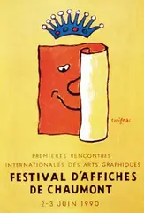 Raymond Savignac, Festival d'Affiches de Chaumont, 1990, poster