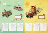 Marten Toonder, Shell calendar (part), 1952, poster