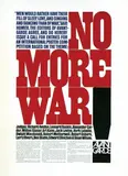 Herb Lubalin, No More War!, poster