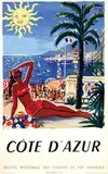Hervé Baille, Côte d'Azur, 1949, poster