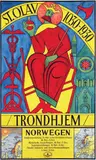 Bjarne Reidar, St. Olav 1030-1930 Trondhjem Norwegen, poster