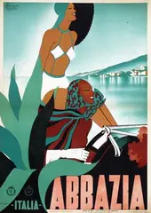M. Romoli, Abbazia, 1938, poster
