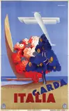 Giuseppe Ricobaldi del Bava, Italia Garda, 1935, poster