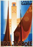 Giuseppe Ricobaldi del Bava, Lago di Garda Riva-Torbole, 1936, poster