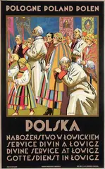 Stefan J. Norblin, Polska Divine Service at Lowicz, 1925, poster