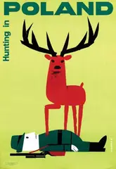 Wiktor J. Górka, Hunting in Poland, 1961, poster