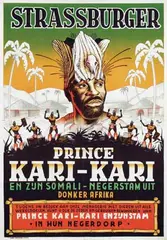 Tom Manders, Strassburger Prince Kari-Kari Somali-Negerstam, 1951, poster
