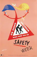 Fritz Reiss, On Guard Children Safety Week, poster