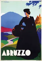 Giulio Ferrari, Abruzzo, 1930, poster