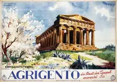 Gino Frattini, Agrigento, 1939, poster