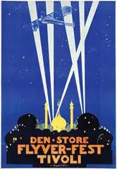 Thor Bögelund-Jensen, Flyver-Fest Tivoli, 1916, poster