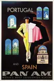 Jean Carlu, Pan Am Portugal and Spain, 1958, poster