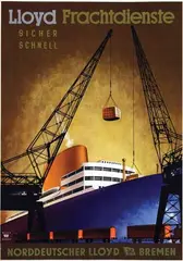 Willy Hanke, NDL Bremen Lloyd Frachtdienste, poster