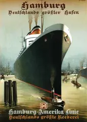 Theodore P. Etbauer, HAPAG Hamburg, poster
