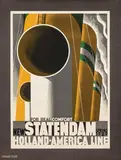 Cassandre, Holland-America Line New Statendam, 1929, poster