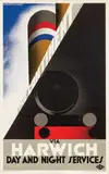 Cassandre, The Continent via Harwich Day And Night Services, 1928, poster
