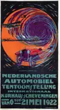 Atelier Dispo & V.d. Werf, Nederlandsche Automobiel Tentoonstelling Kurhaus-Scheveningen, 1922, poster