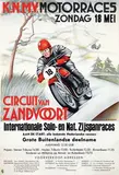 Dolly Rudeman, K.N.M.V. Circuit van Zandvoort, 1950, poster